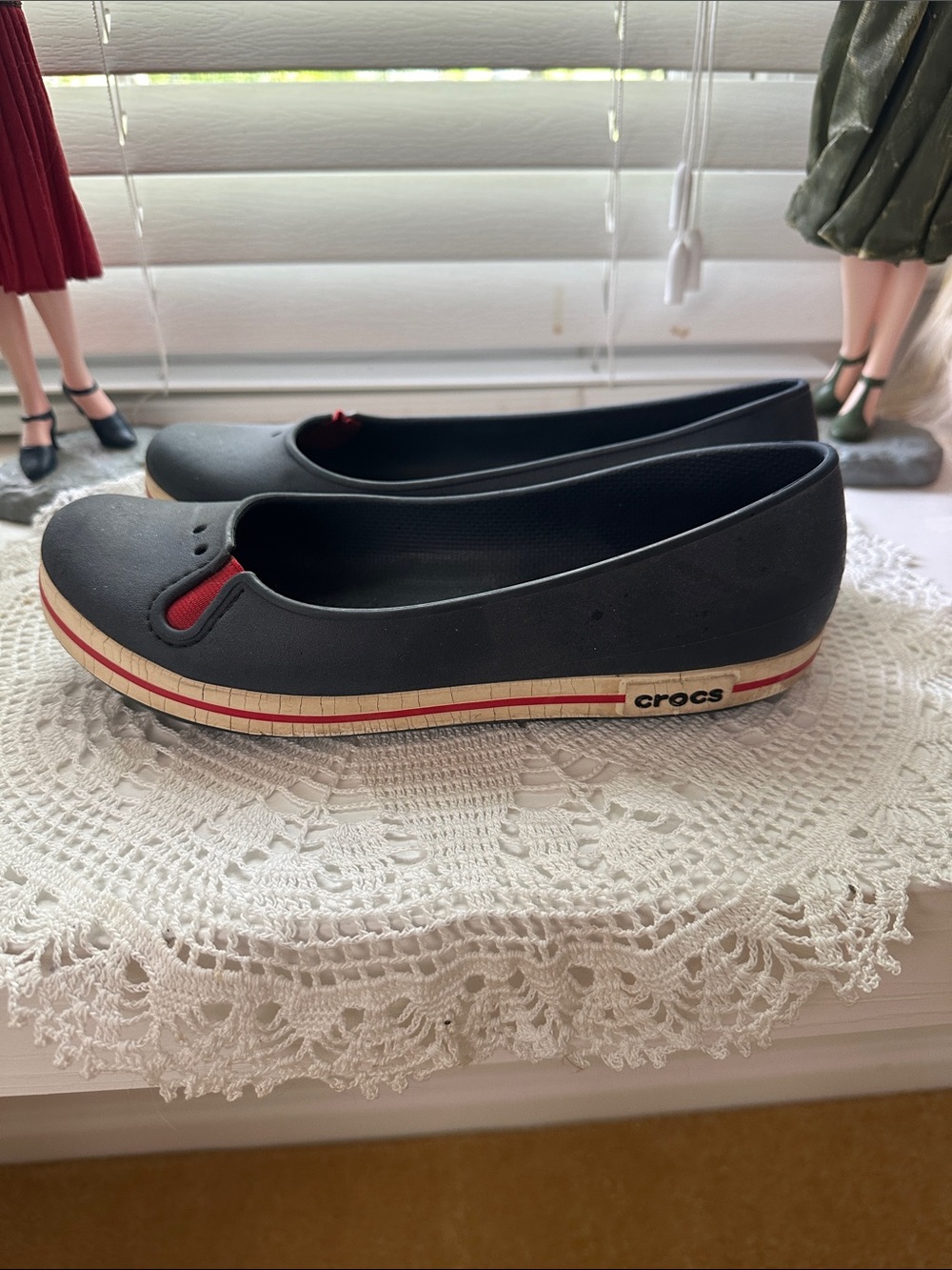 Women’s blue flats by CROCS size 9